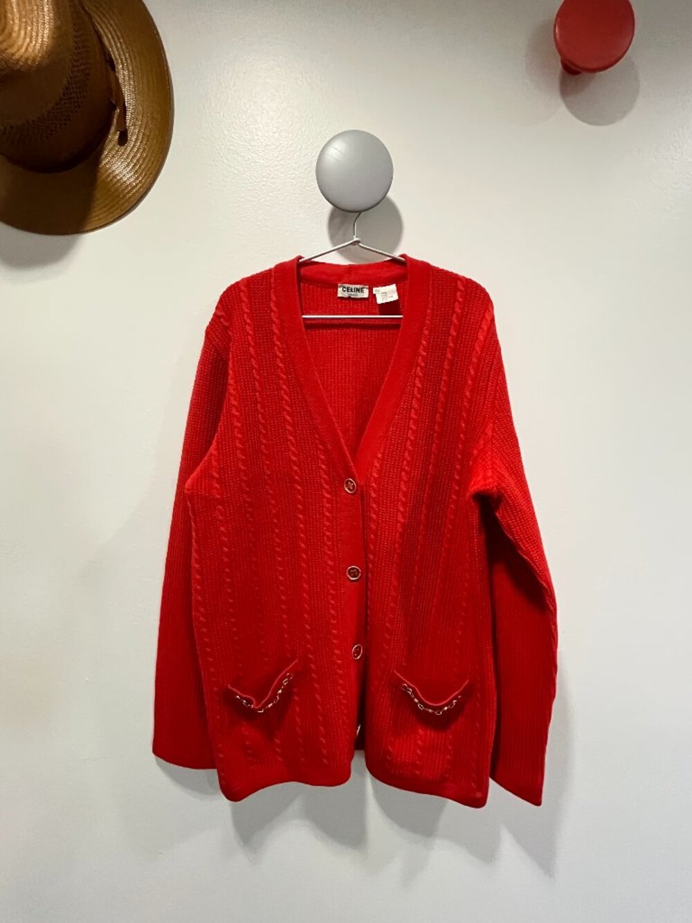 Vintage CELINE 1970s Cardigan S/M